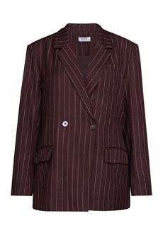 LOVE & DIVINE BLAZER, LOVE1648, BROWN PINSTRIPES